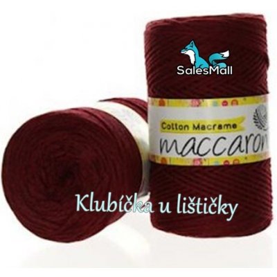 Maccaroni Cotton Macrame 15 - bordó