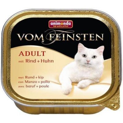 Vom Feinsten adult cat hovězí maso kuře 100 g – Hledejceny.cz