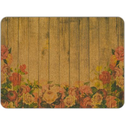 PokojovaDekorace.cz Korkové prostírání s potiskem 547 kytky 28x38cm – Zboží Mobilmania