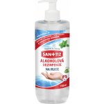 Sanitiz alkoholová dezinfekce na ruce parfém máta obsahuje Aloe Vera 750 ml – Zboží Mobilmania