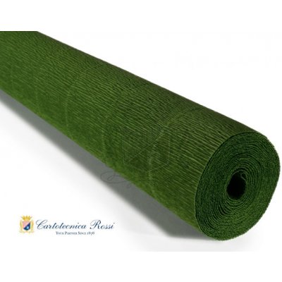 Cartotecnica Rossi Krepový papír role 140g (50 x 250cm) - listově zelená 991 – Sleviste.cz