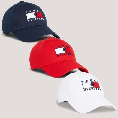 Basebalová Tommy Hilfiger Equestrian Montreal fierce red – Zboží Dáma