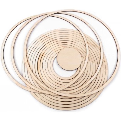 Dřevěný kruh na lapač snů / k dekorování ⌀40 cm – Zboží Dáma