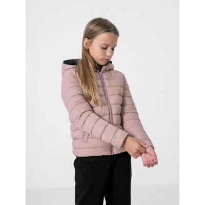 4F Girls Jacket JKUDP001-56S light pink – Zboží Mobilmania