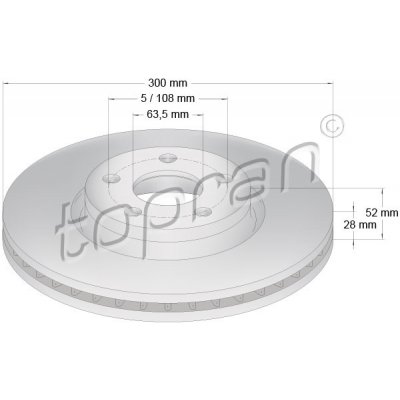 TOPRAN Brzdový kotouč 304437 – Hledejceny.cz