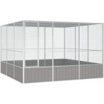 Vidaxl klec pozinkovaná ocel 302,5 x 324,5 x 211,5 cm – Sleviste.cz