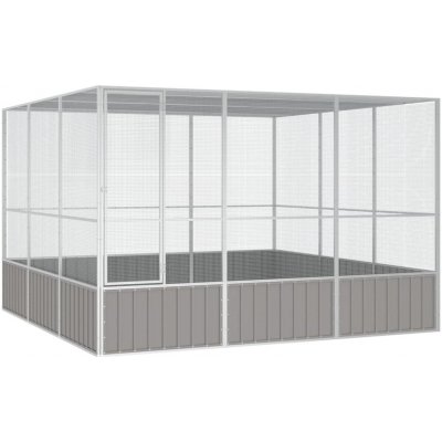 Vidaxl klec pozinkovaná ocel 302,5 x 324,5 x 211,5 cm – Sleviste.cz