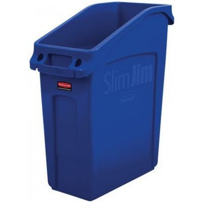 Rubbermaid Slim Jim Under Counter na tříděný odpad 49 l modrý – Zboží Mobilmania