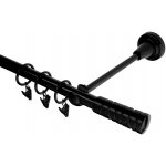 HEBR Garnýž Torino černá jednoduchá 170 cm – Zboží Mobilmania