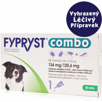 Fypryst Combo Spot-on Dog M 10-20 kg 1 x 1,34 ml