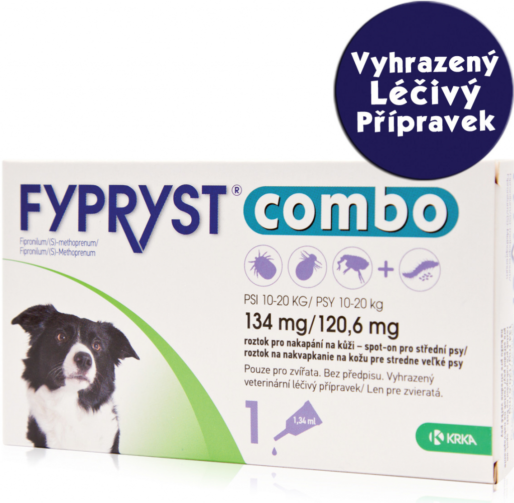 Fypryst Combo Spot-on Dog M 10-20 kg 1 x 1,34 ml