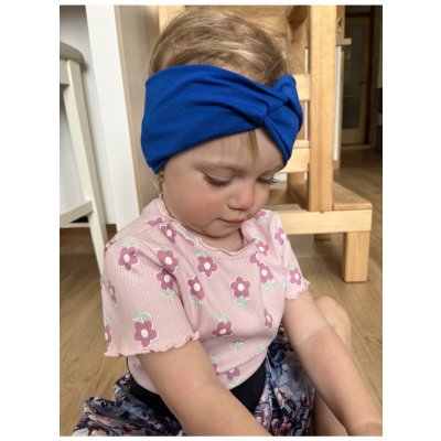 Jsem máma Čelenka s uzlem Královsky modrá – Zboží Dáma