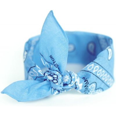 Art of Polo šátek do vlasů pin-up do vlasů v odstínu světle modré – Zboží Mobilmania