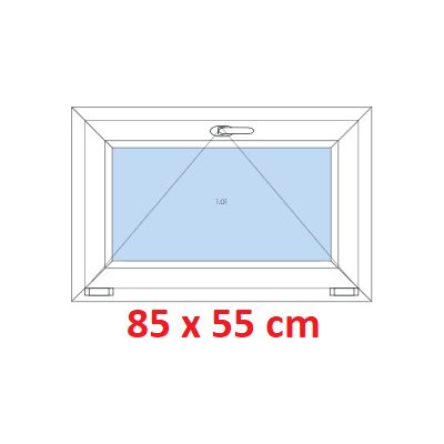 Soft Plastové okno 85x55 cm sklopné – Zbozi.Blesk.cz