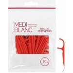 MEDIBLANC Dental Floss Picks dentální párátka s nití 50 ks – Zboží Dáma