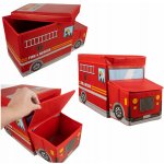 Kruzzel Box Hasičské auto 53 x 26 x 31,5 cm 22489 – Zboží Dáma