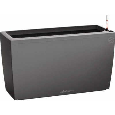 Lechuza Květináč Cararo Premium antracitová metalický 75 x 30 x 43 cm – Hledejceny.cz