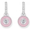 Náušnice Thomas Sabo náušnice Pink heart CR723-691-9