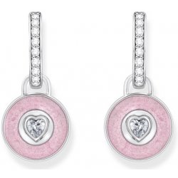 Thomas Sabo náušnice Pink heart CR723-691-9