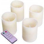 Nexos 33487 Dekorativní LED sada 4 adventní svíčky bílá – Hledejceny.cz