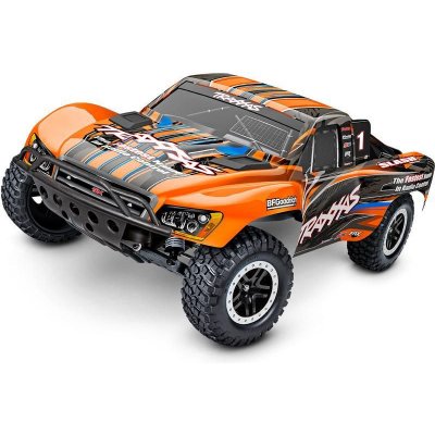 Traxxas Slash 4WD RTR oranžový s LED osvětlením 1:10 – Zboží Mobilmania