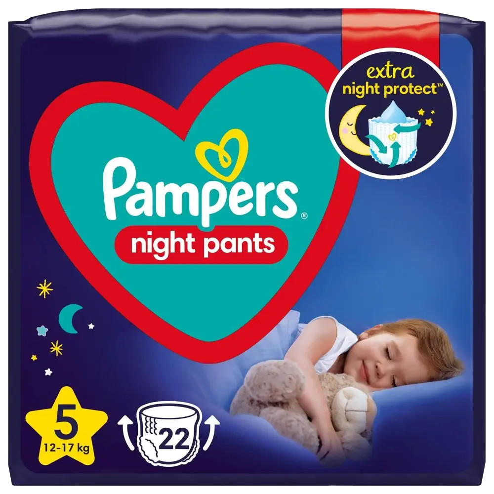 Pampers Night Pants 5 22 ks od 204 Kč - Heureka.cz