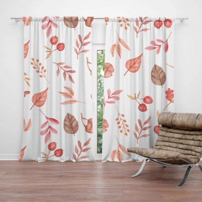 Sablio Závěs Podzimní harmonie: 2ks 140x250cm – Hledejceny.cz