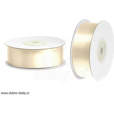 dobré obaly Atlasová stuha 25 cm x 25 m BÉŽOVÁ – Sleviste.cz