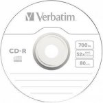 Verbatim CD-R 700MB 52x, bulk box, 50ks (43787) – Sleviste.cz