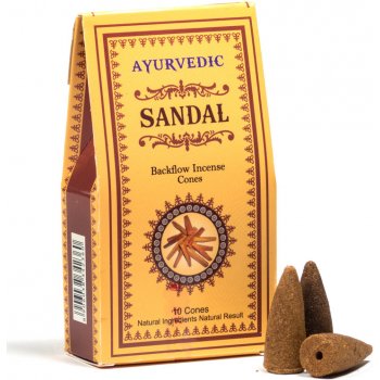 Ayurvedic Vonné jehlánky Tekoucí dým Santal 10 ks