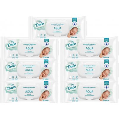 Dada Pure Care vlhčené ubrousky Aqua 6+1 zdarma 7 x 50 ks – Zboží Dáma