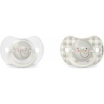 Suavinex šidítko Den&Noc fyziologické silikon 2 ks slon šedá – Zboží Dáma