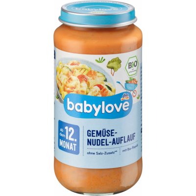 Babylove Bio příkrm se zeleninou a těstovinami 250 g