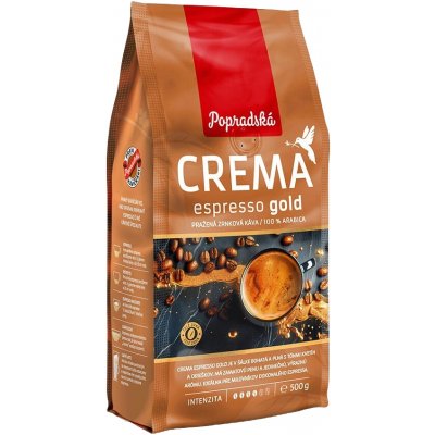 Popradská Crema espresso gold zrnková 0,5 kg – Hledejceny.cz