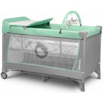 Lionelo Cestovní postýlka Flower Turquoise – Zboží Dáma