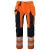 Pracovní oděv Projob 6513 Pracovní kalhoty do pasu Oranžová/černá
