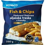 Nowaco Fish and Chips Obalovaná aljašská treska a hranolky 350 g – Zboží Dáma