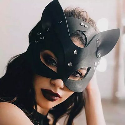 Kočičí fetish maska Bad Kitty Cat Mask Rhinestones – Sleviste.cz