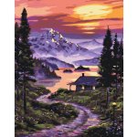 Malování podle čísel CESTA K CHATĚ U JEZERA – Sleviste.cz