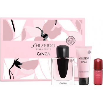 Shiseido Ginza EDP 50 ml + tělové mléko 50 ml + pleťové sérum Ultimune Power Infusing Concentrate 10 ml dárková sada