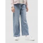 GAP Dětské džíny High Rise Wide-Leg SuperSoft Modrá 5 Modrá – Zboží Mobilmania