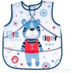 Canpol babies plastová zástěrka s kapsičkou Puppets modrá – Zboží Dáma