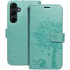 Pouzdro a kryt na mobilní telefon Samsung Forcell MEZZO Book case Samsung Galaxy A35 5G tree green 599362