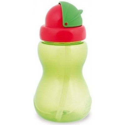 Canpol Babies Cestovní sportovní láhev se slámkou malá 270ml Green
