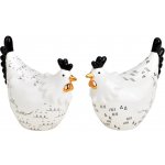 Textilomanie Keramická slepička HENIQUE 8 cm bílá - více variant – Zboží Mobilmania