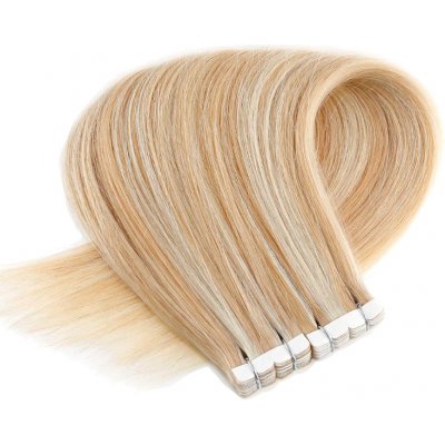 Vlasové PU pásky MINI Tape in na prodlužování vlasů 30cm 18/613 nejsvětlejší hnědá nejsvětlejší blond – Zbozi.Blesk.cz