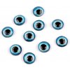 Krejčovská panna Skleněné oči k nalepení Ø10 a 12 mm - (10 mm) modrá (10 ks)