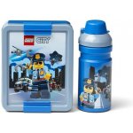 LEGO® svačinový set City modrý box + láhev – Hledejceny.cz
