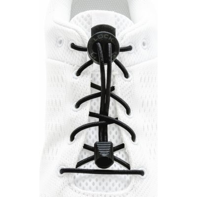 Lock Laces gumové solid černé – Zboží Dáma