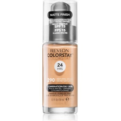 Revlon Colorstay Combination Oily Skin make-up pro smíšenou až mastnou pleť  SPF15 290 Natural Ochre 30 ml od 149 Kč - Heureka.cz